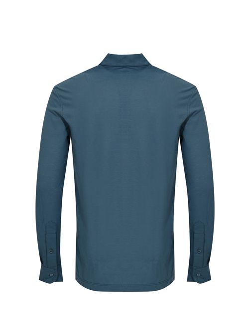 Polo Positano in maglia di cotone Blu KIRED | WPOSI W8321022